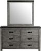 Elements International Wade Grey Youth Dresser and Mirror Set-1
