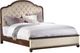 Hooker® Furniture Leesburg Alabaster/Mahogany King Upholstered Panel Bed with Wood Rails-0