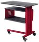 ACME Furniture Cargo Brown Accent Table with Red Base-0