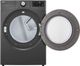 LG 7.4 Cu. Ft. Middle Black Front Load Gas Dryer-1