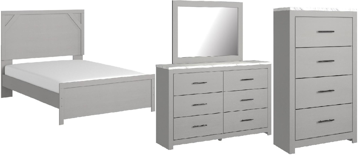Cottonburg Chest - Light Gray/White