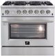 FORNO® Alta Qualita 36" Stainless Steel Freestanding Natural Gas Range-0