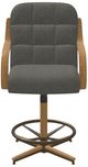 Chromcraft Customizable Ryland Metal Swivel Tilt Counter Height Dining Stool-5