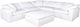 Moe's Home Collection Clay Cream White Ottoman-4