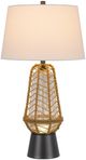 Cal® Lighting & Accessories Hanko Charcoal Grey Table Lamp-1