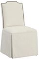 Fairfield® Customizable Entree Dining Empire Short Back Skirted Dining Chair with Tobacco Legs-0