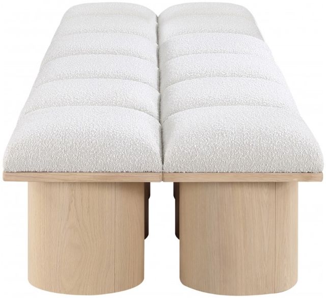 Meridian Furniture Pavilion 14-Piece Cream/Natural 109" Modular Bench Set-2