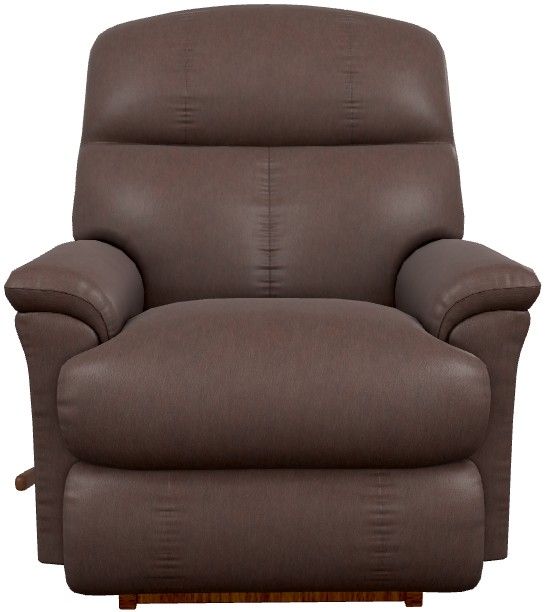 La-Z-Boy® Reed Walnut Leather Manual Rocking Recliner-4