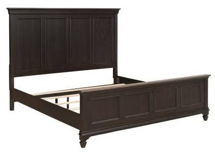 Liberty Furniture Allyson Park Wire Brushed Black Forest Panel Bed-0
