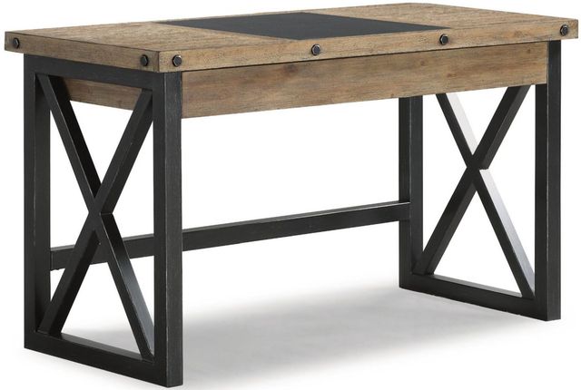 Flexsteel® Carpenter Rustic Gray Lift-Top Writing Desk-0