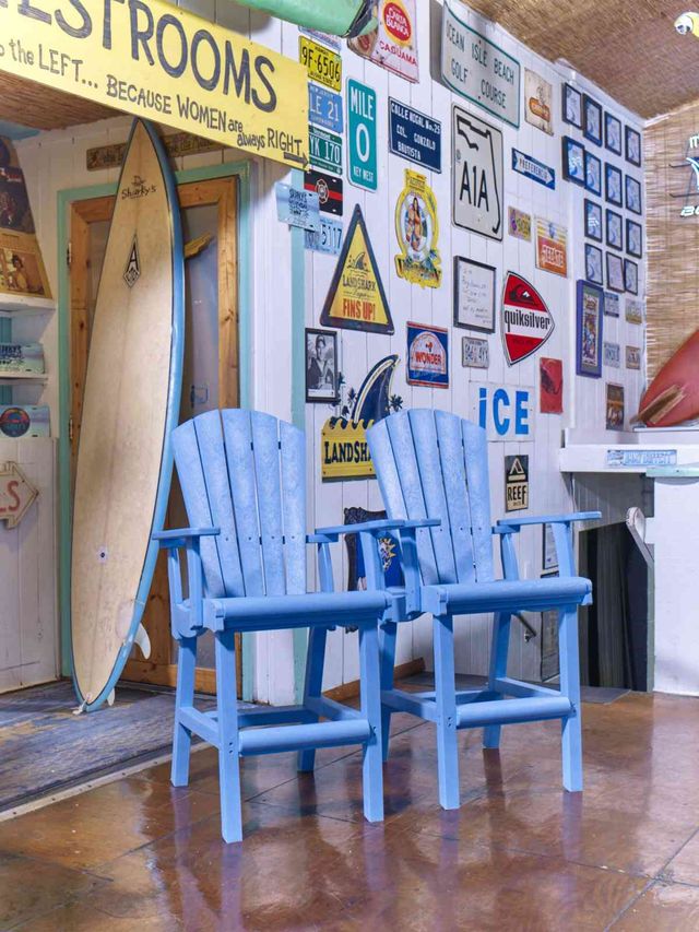 C R Plastics Generation Line Sky Blue Classic Counter Arm Chair-2