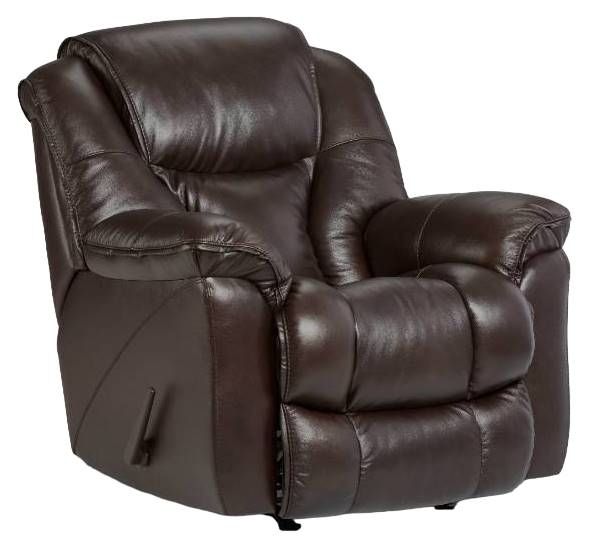HomeStretch Stallion Brown Leather Manual Rocker Recliner-3