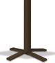 Telescope Casual Glass Top 36" Round Bar Height Pedestal Table with Hole-2