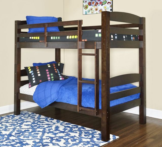 Powell® Porter Espresso Twin/Twin Bunk Bed-1