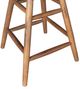 TEI Burnished Walnut 24" Arrowback Swivel Counter Stool-1