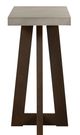 Armen Living Elodie Gray Rectangular Console Table with Dark Brown Base -2