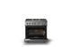 Viking® 5 Series 36" Stainless Steel Pro Style Gas (LP) Range with Polished Chrome Trim-1