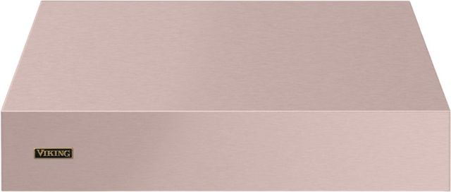 Viking 5 Series 30" Blush Wall Mounted Range Hood with Brushed Brass Trim and Ventilator-0