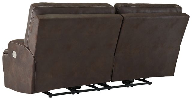 Signature Design by Ashley® Kitching Java Power Reclining Sofa Adjustable Headrest-2