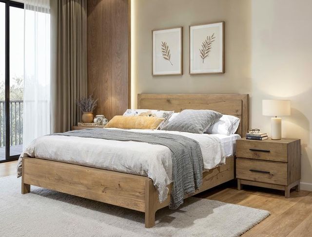 Magnussen Home® Davenport Rustic Caramel Queen Panel Bed-1