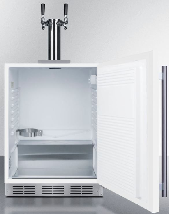 Summit® Commercial 24" White Built In Wine Kegerator-1