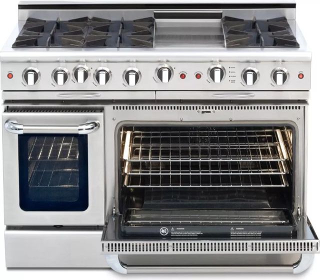 Capital Cooking™ Classic Chef 48" Pro-Style Gas Range with 6 Open Burners-0