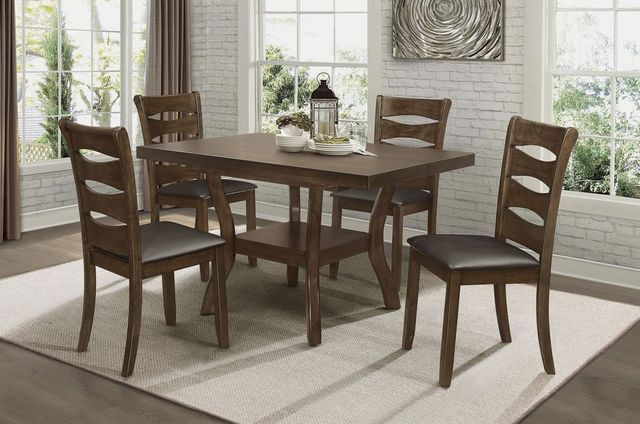 Homelegance® Darla Brown Dining Side Chair-1