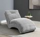 Elements International Dominick II Masis Silver Chaise -1