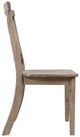 Jofran Inc. Eastern Tides Brushed Bisque X Back Dining Chair-4