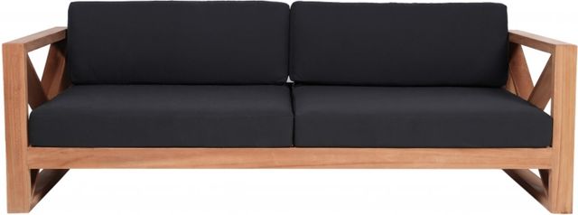 Meridian Furniture Anguilla Black Fabric Outdoor Sofa-1