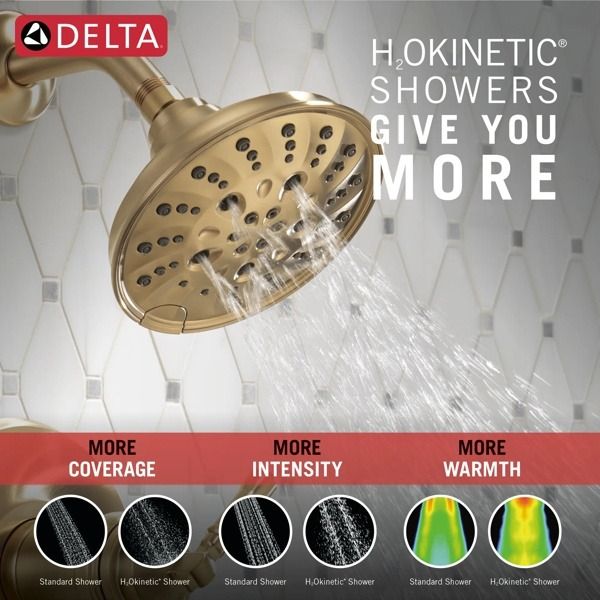Delta Broderick® 17T Series Lumicoat® Champagne Bronze Tub Shower Trim-3