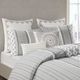 Olliix by INK+IVY Gray King/California King Imani Cotton Comforter Mini Set-4