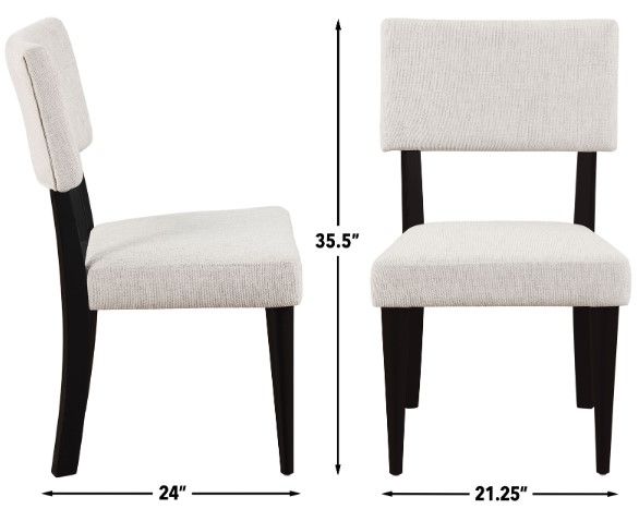 Steve Silver Co. Colvin Black/Vanilla Dining Side Chair-2