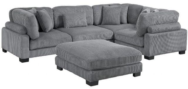 Homelegance® Traverse 5-Piece Gray Modular Sectional with Ottoman-0