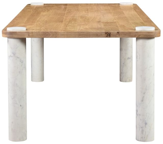 Moe’s Home Collection Century Natural Dining Table with White Base-2
