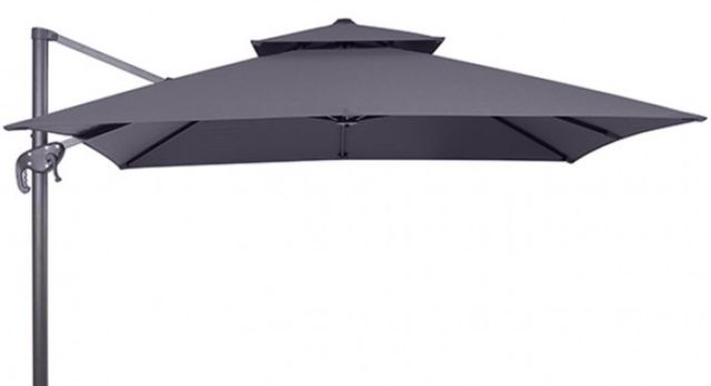 Furniture of America® Hero Gray Aluminum/Polyester Outdoor Patio Umbrella-0
