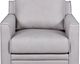 Leather Italia™ Cambria Stanton Gray Accent Chair-1
