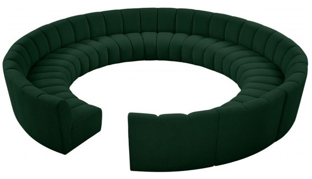 Meridian Furniture Infinity 12-Piece Green Modular Sectional Set-1
