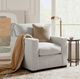 Bassett® Furniture Anson Chrome Track Arm Chair-5