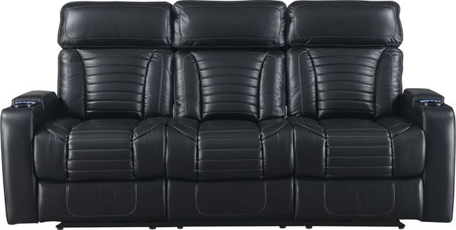 Steve Silver Co. Lavon Midnight Power Reclining Sofa-0