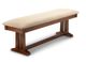 Handstone Brooklyn 60” Pedestal Bench with Leather Seat-0