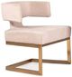 VIG Furniture Modrest Calvo Brass/Off-White Velvet Dining Chair-0