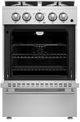 FORNO® Breno Series Alta Qualita 24" Stainless Steel Freestanding Gas Range-1