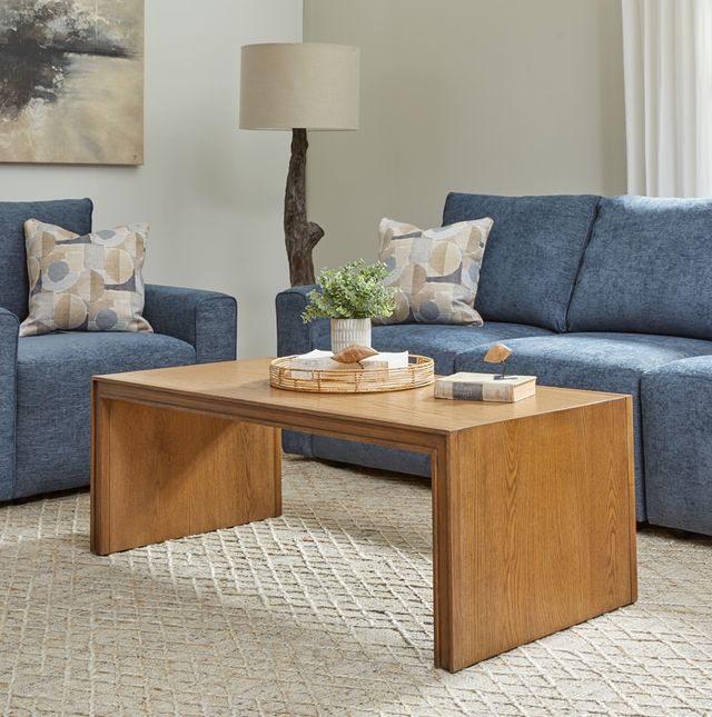 Flexsteel® Waterfall Light Oak Coffee Table-1
