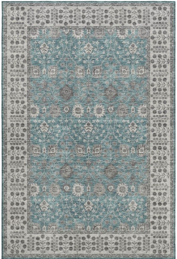 Dalyn™ Rug Company Hatay HY8 Teal 5'x8' Area Rug-0