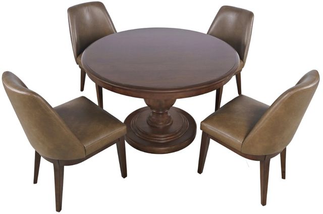 Jofran Inc. Bristol Brown Round Dining Table-3