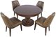 Jofran Inc. Bristol Brown Round Dining Table-3