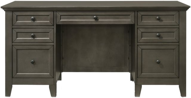 Intercon San Mateo Gray Executive Desk-2
