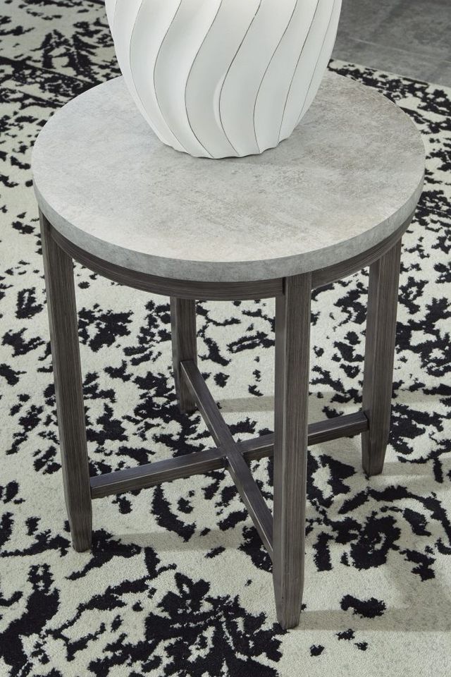 Signature Design by Ashley® Shybourne Light Gray Round End Table-4