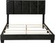 Bernards Harper Black Upholstered Full Panel Bed-1